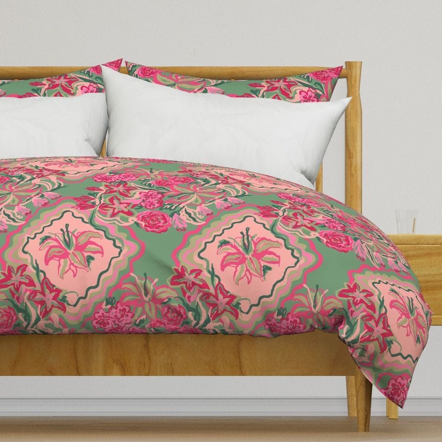 Diamond Bouquet -  Bedding - Purple & Gold