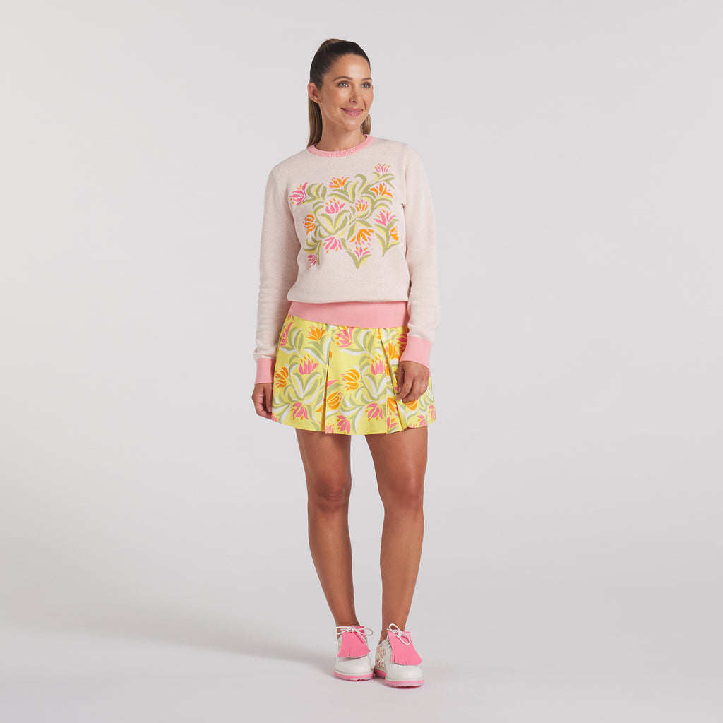 Pleated Skirt - Sunny Yellow