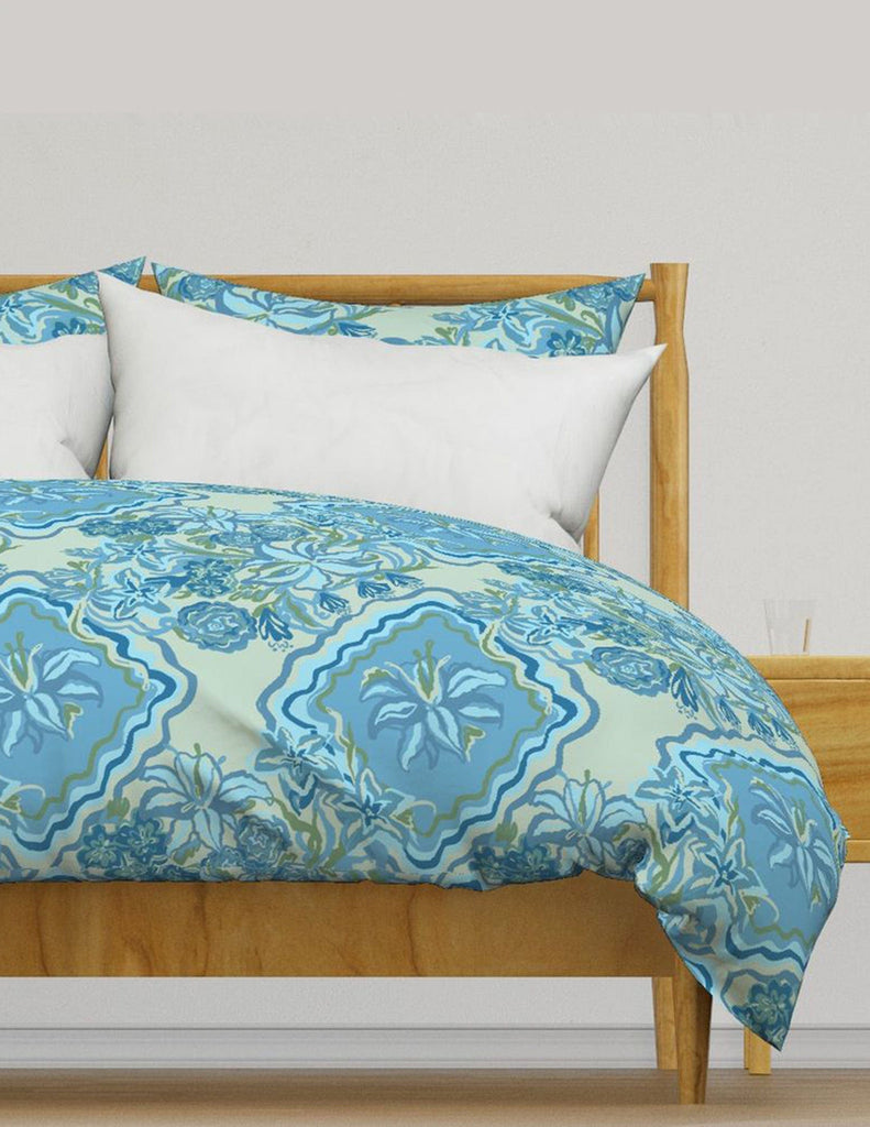 Diamond Bouquet -  Bedding - Blue