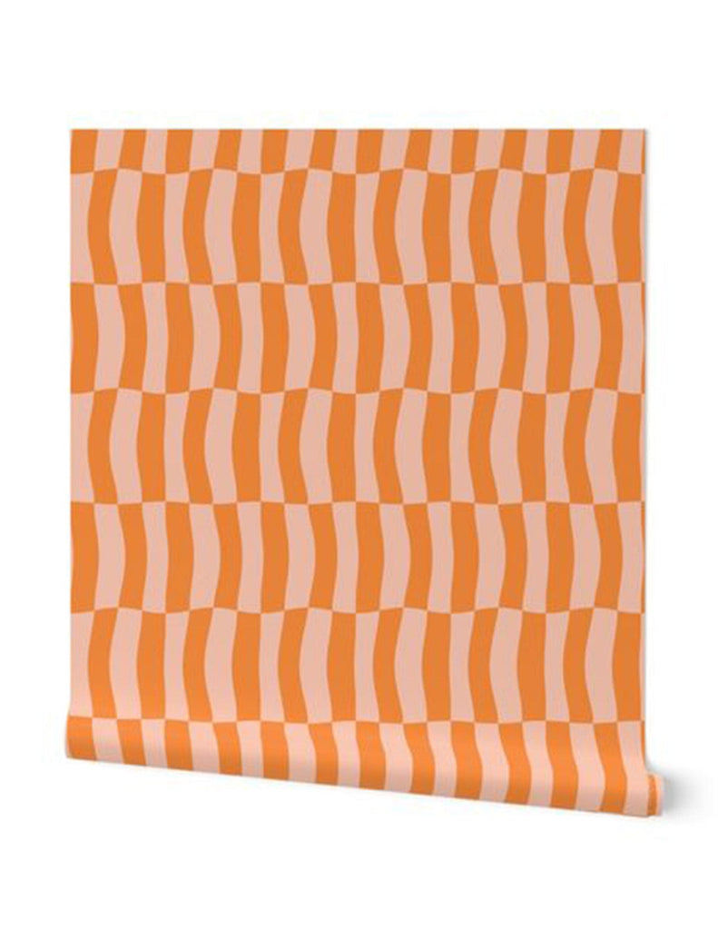 Sherbert Melt -  Wallpaper - Pink, Green & Coral
