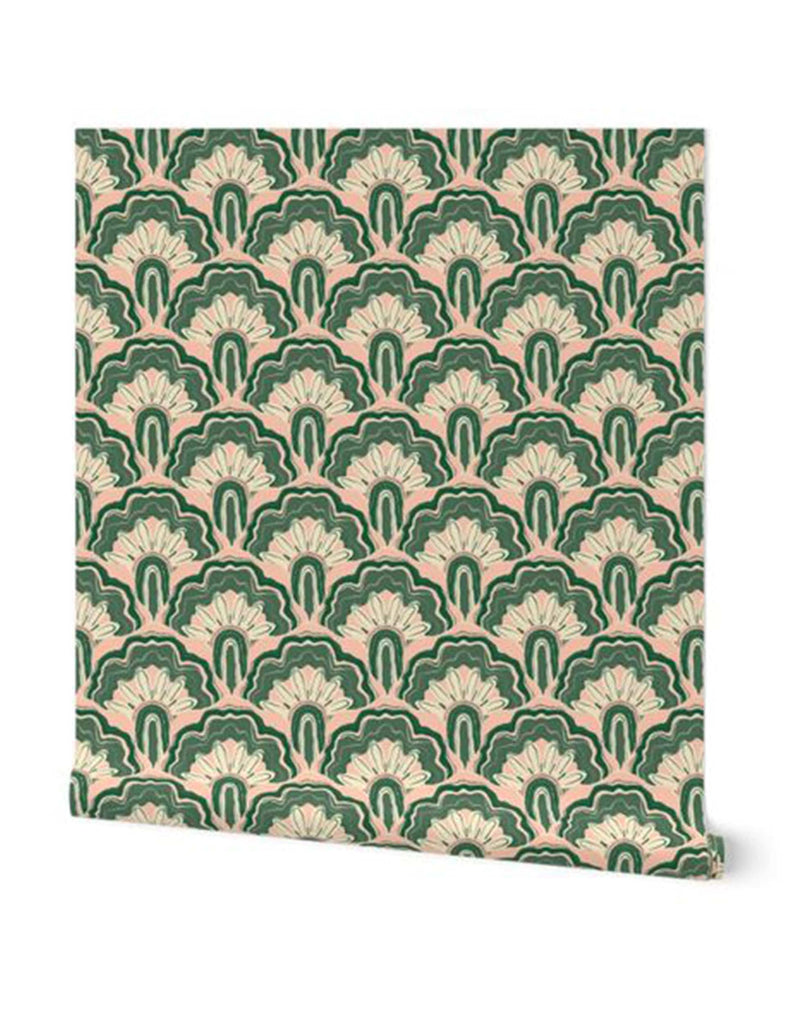 Deco Peacock -  Wallpaper - Multi Moody