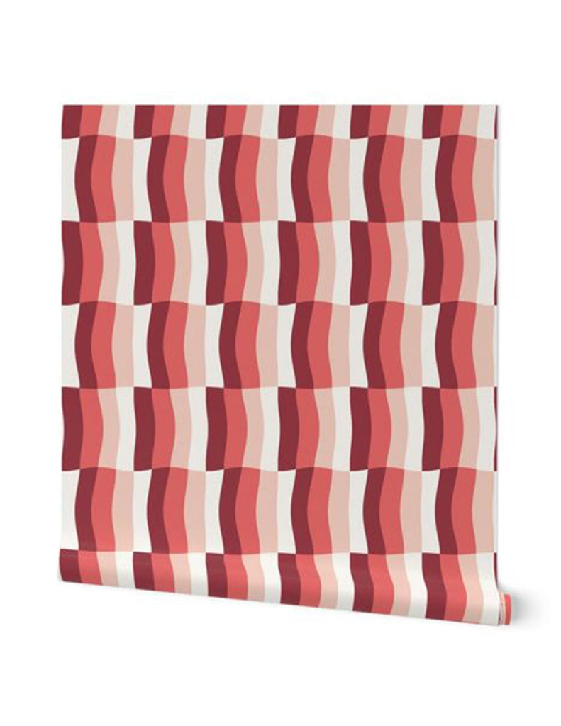 Sherbert Melt -  Wallpaper - Pink, Green & Coral