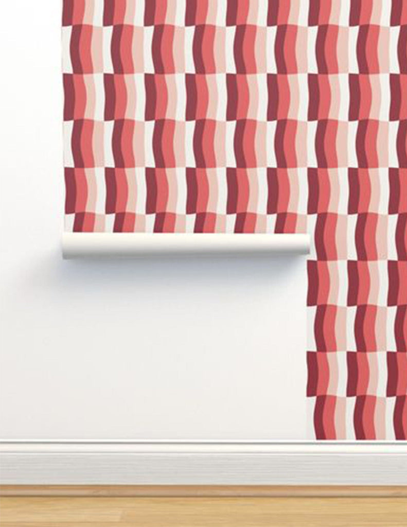 Sherbert Melt -  Wallpaper - Pink, Green & Coral